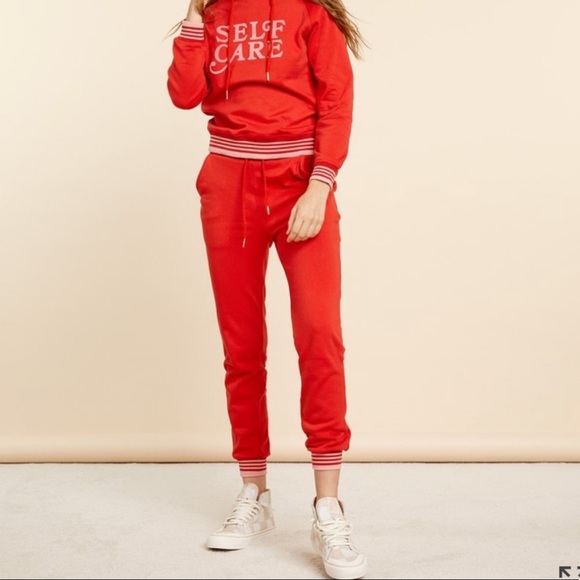Ban.do Red Jogger Pants - Picture 1 of 2